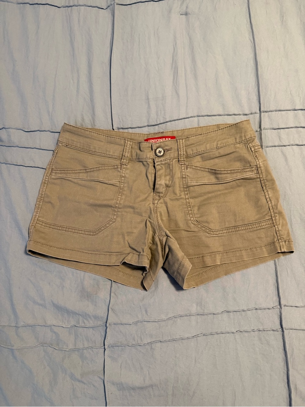 UNIONBAY Women's Tan Utility Jean Shorts